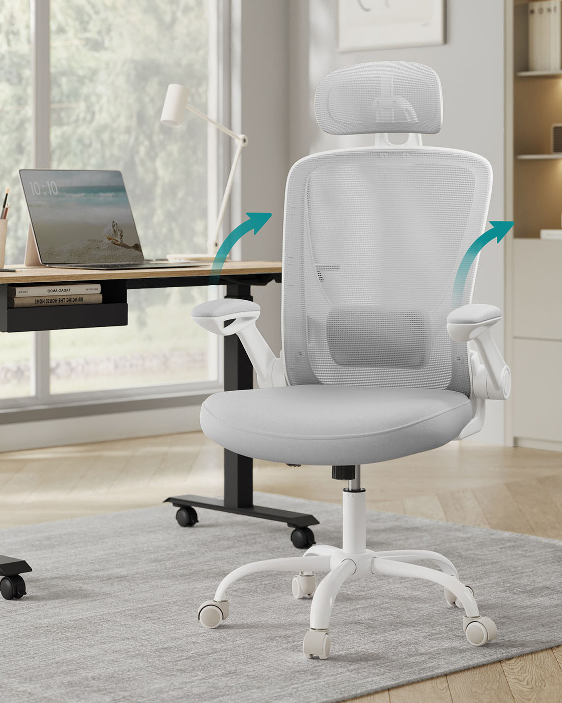 Ergonomischer Bürostuhl mit Kopfstütze – Komfort und Unterstützung