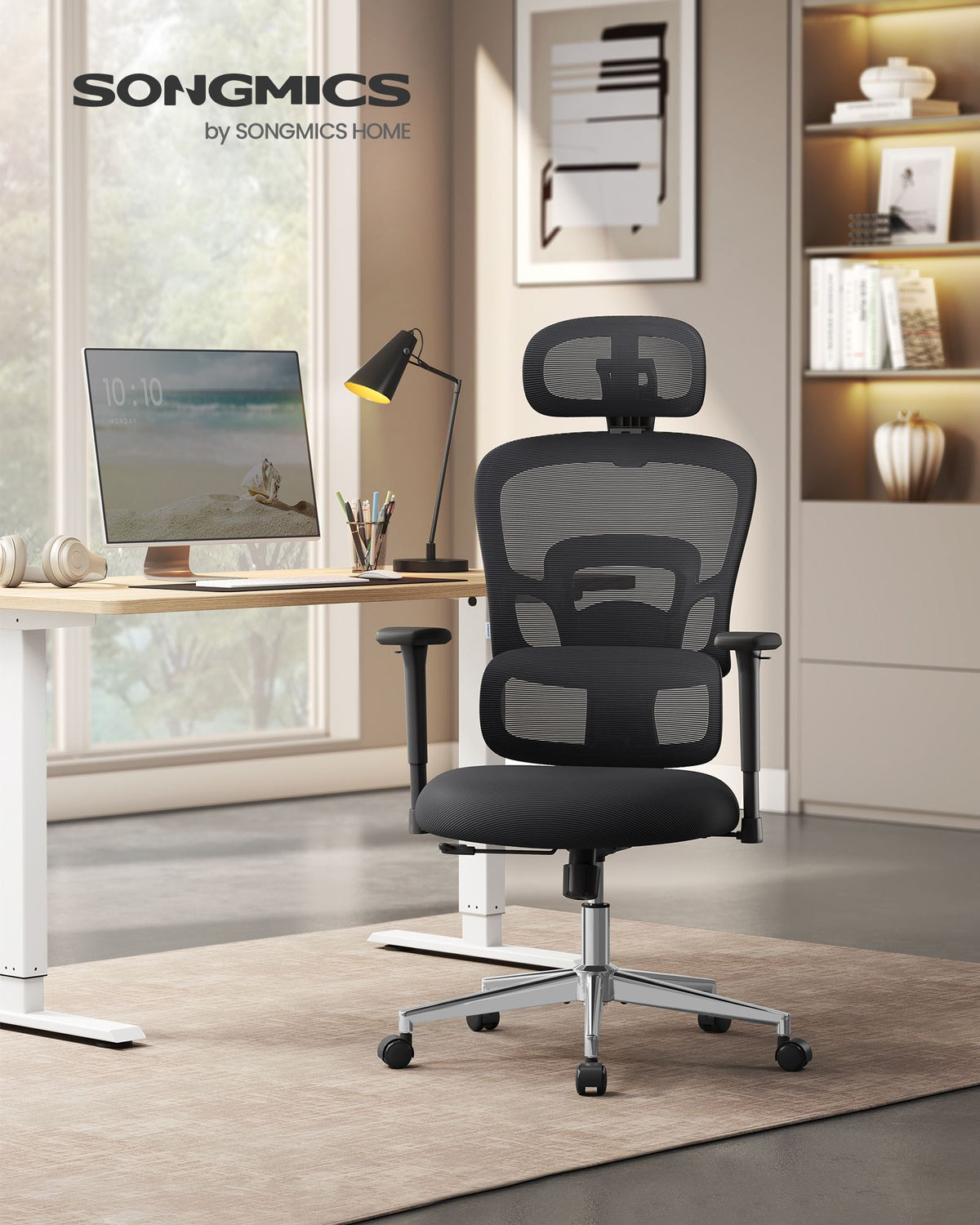 Vollständig verstellbarer Bürostuhl – ergonomischer Bürostuhl – Bürostuhl – verstellbare Rückenlehne
