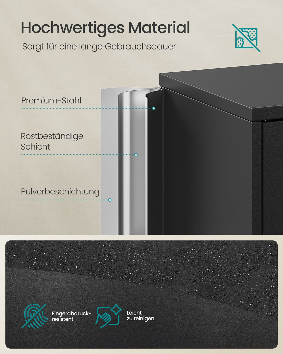 Aktenschrank - Stahl - 4 Türen Und 5 Ebenen - 180 cm Hoch Mit Schlössern