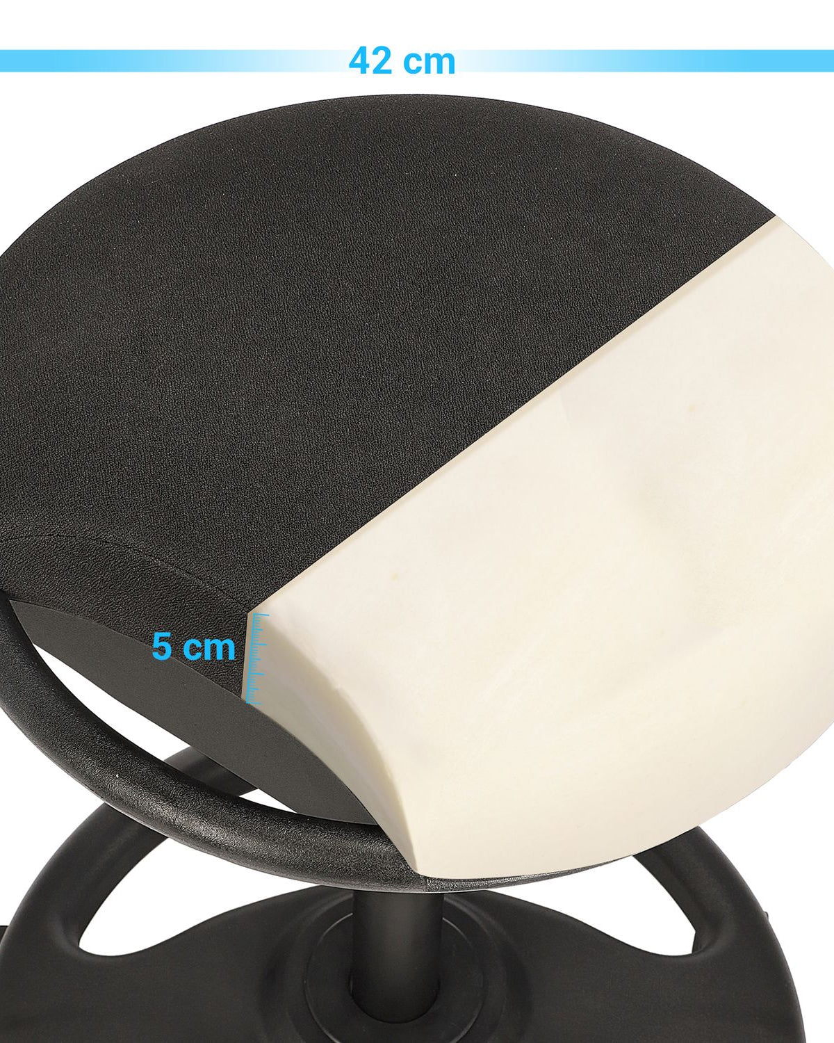 Ergonomischer Bürostuhl – verstellbar – mit Rollen – aktiver Sitzkomfort