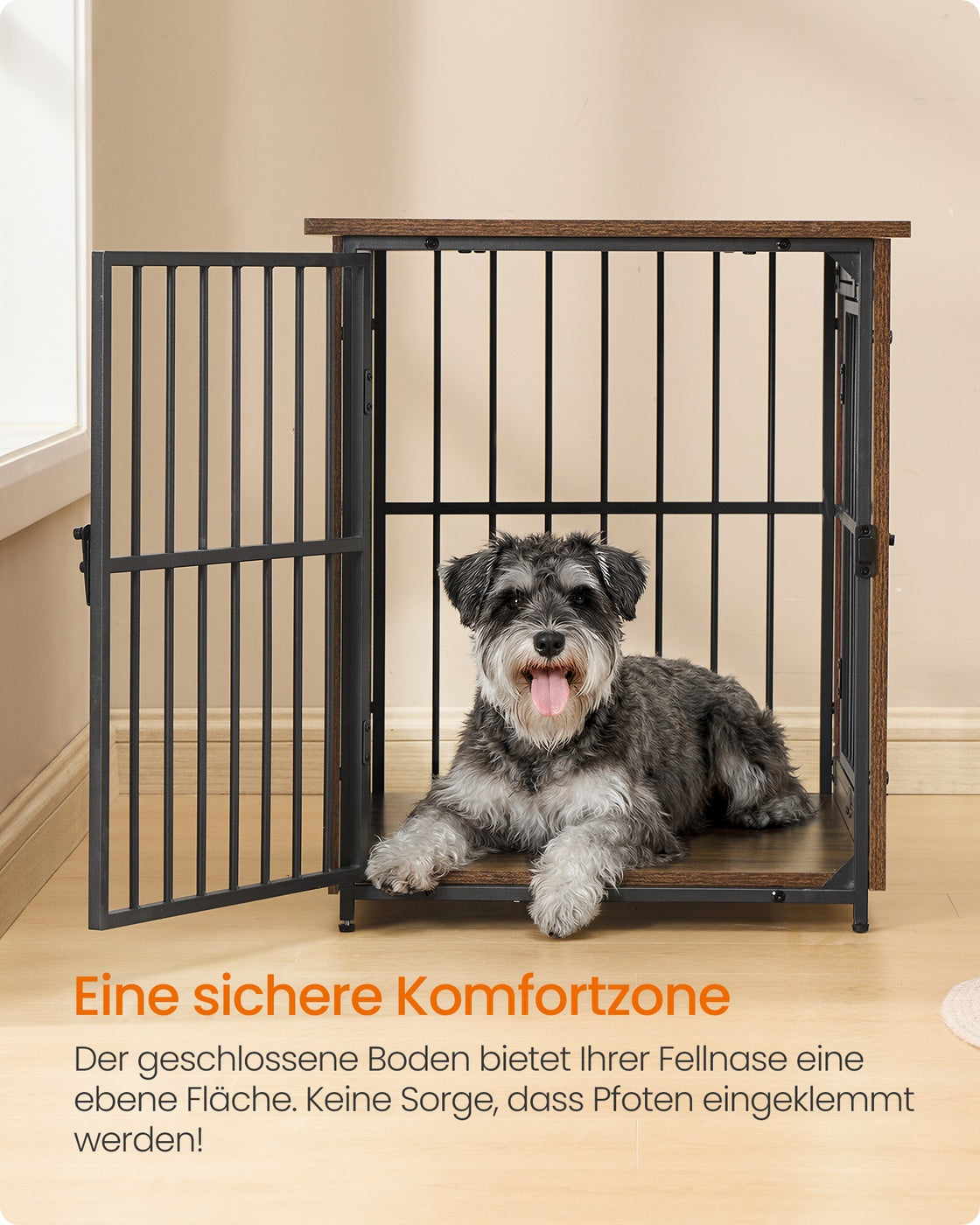 Hundebox Möbel Für Innen - 2 Türen - Belastbar Bis 20 Kg