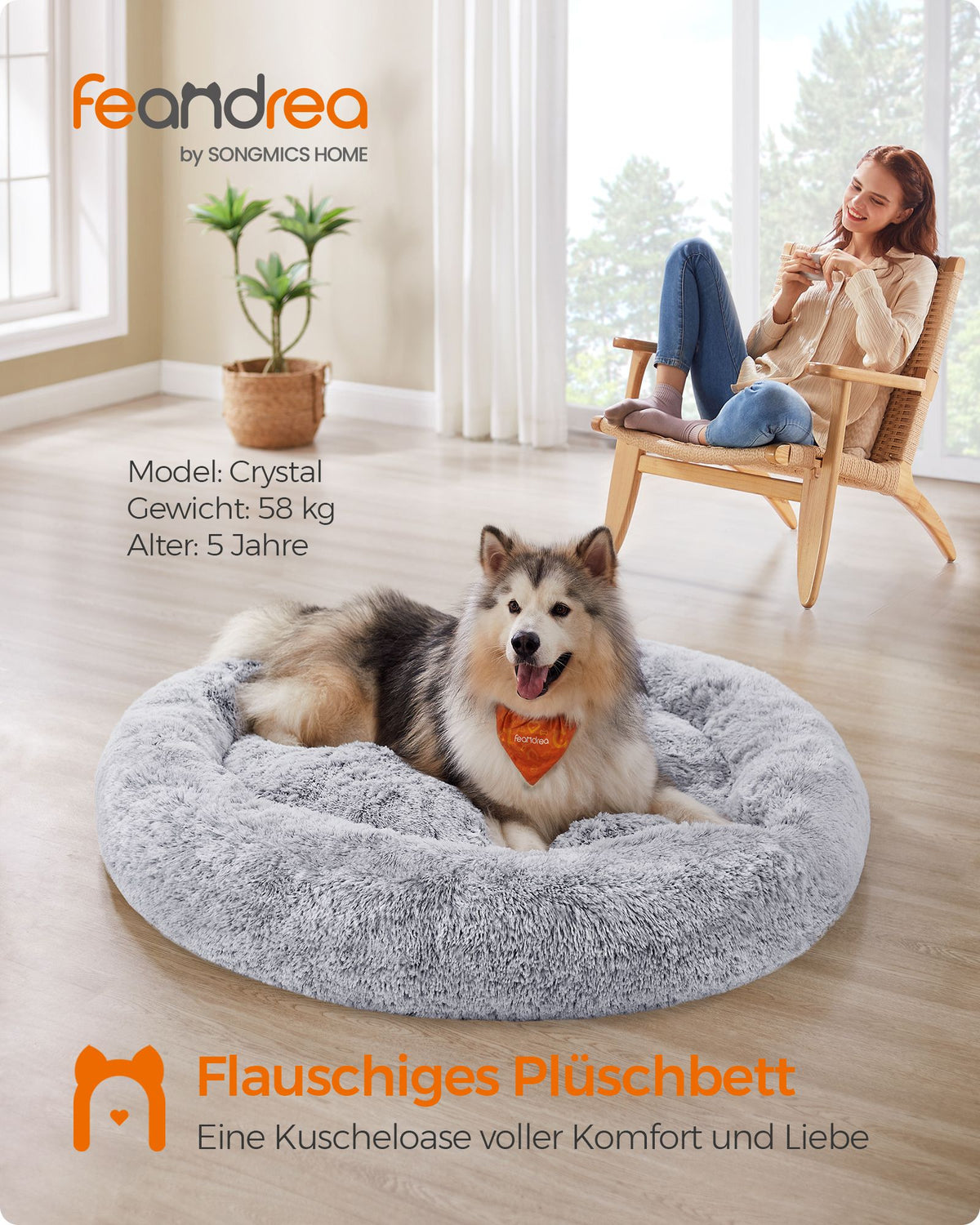 Donutförmiges Hundebett – Extra weich und bequem
