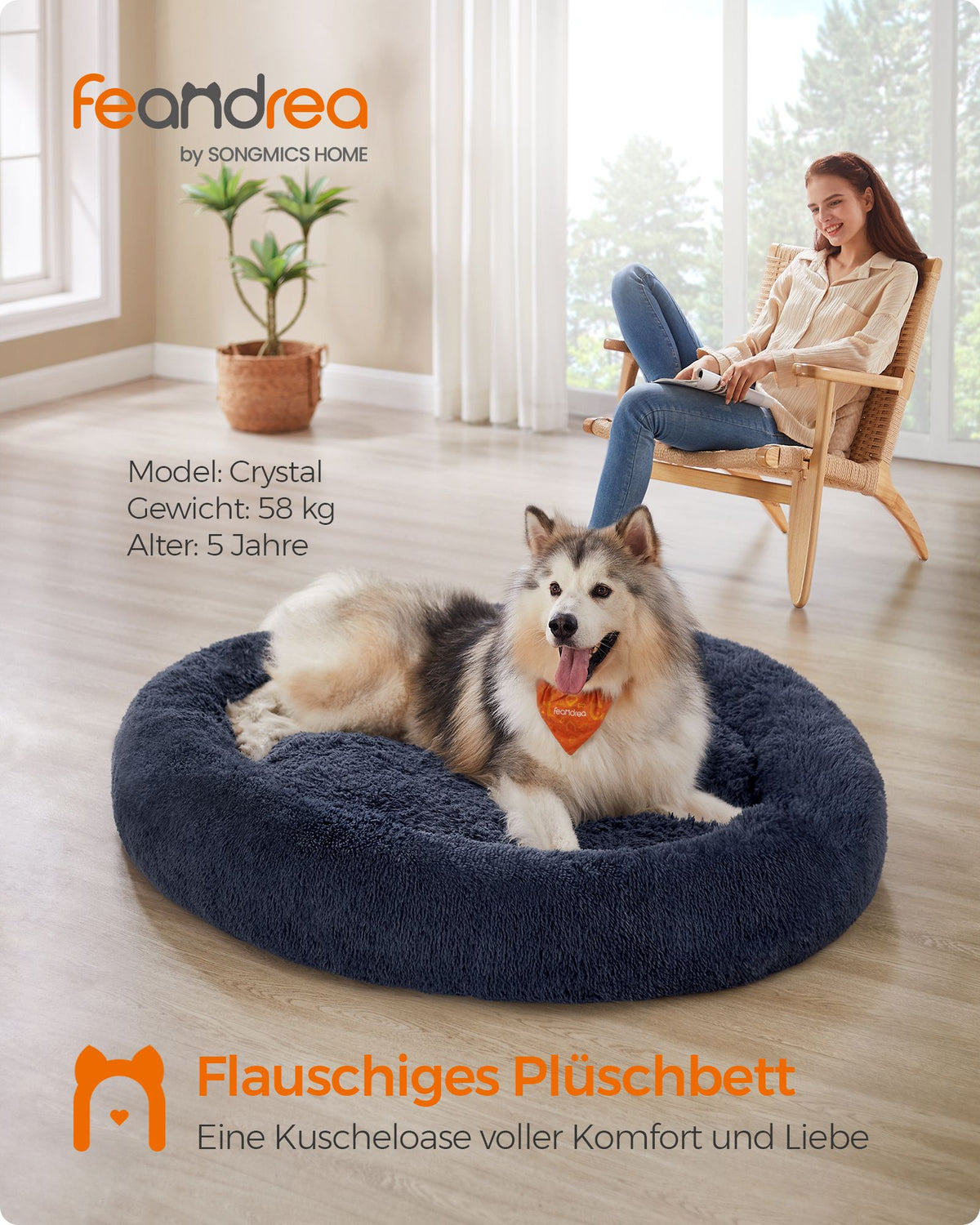 Donutförmiges Hundebett – Extra weich und bequem