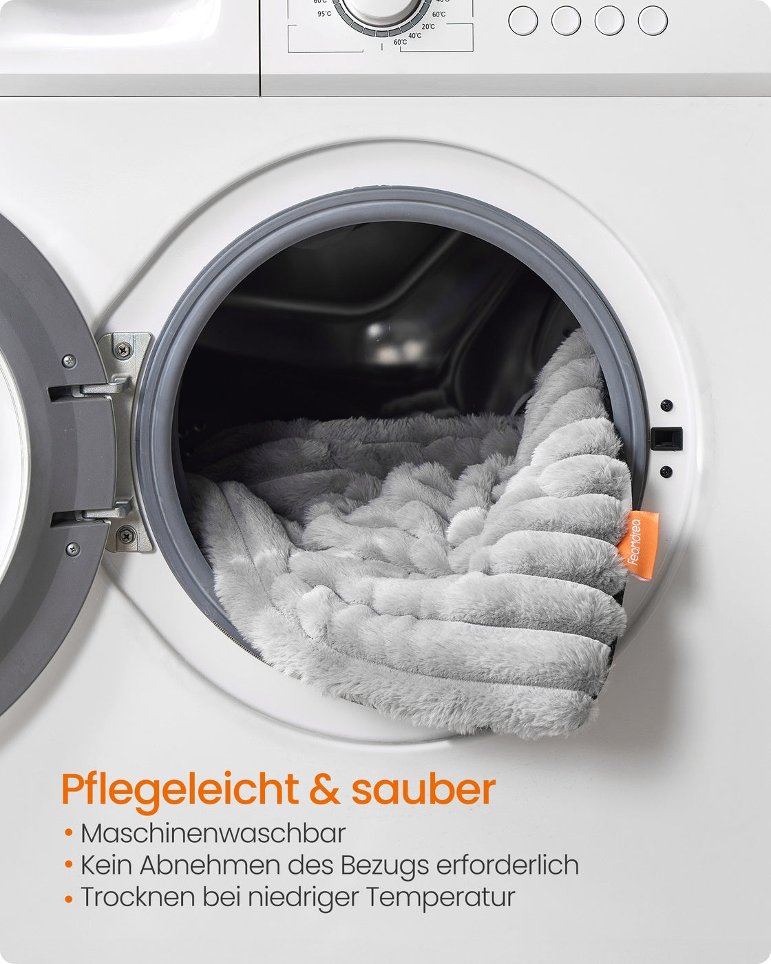 Hundebett – Waschmaschinenfest – Verschiedene Größen – Gerippt – PP-Füllung