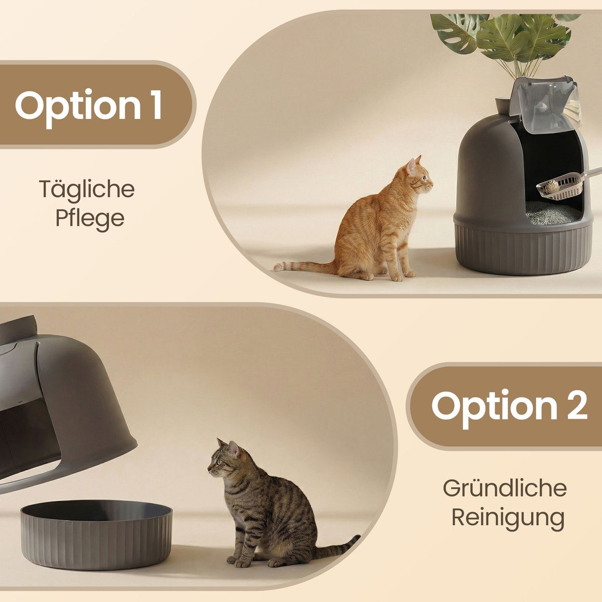 Versteckte Katzentoilette Mit Pflanzkübel - Geschlossene Katzentoilette Mit Tür - Für Wohnzimmer