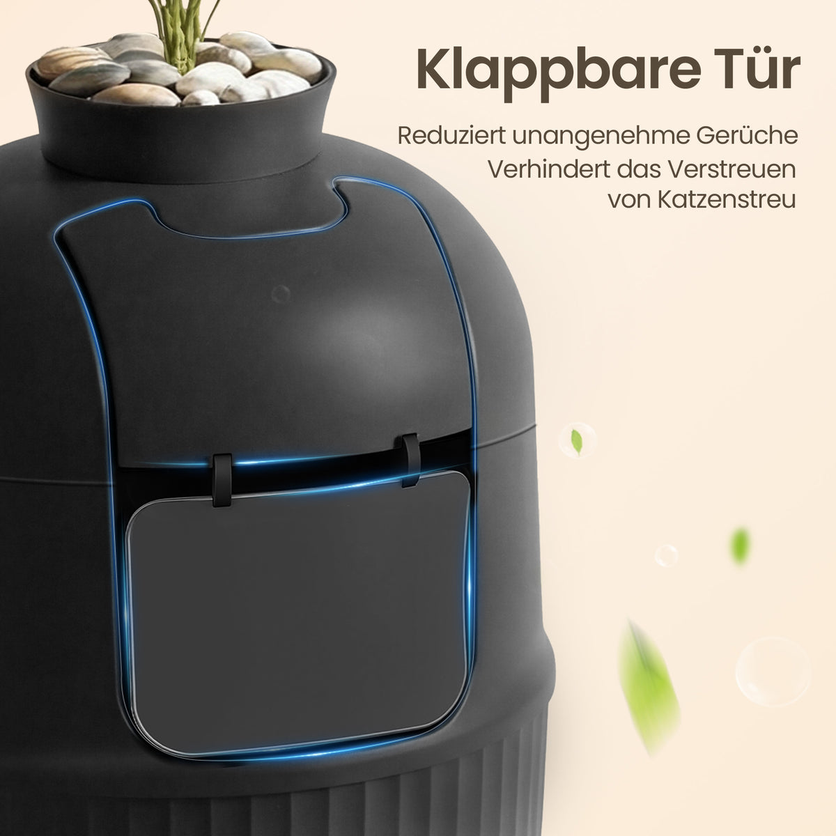 Versteckte Katzentoilette Mit Pflanzkübel - Geschlossene Katzentoilette Mit Tür - Für Wohnzimmer