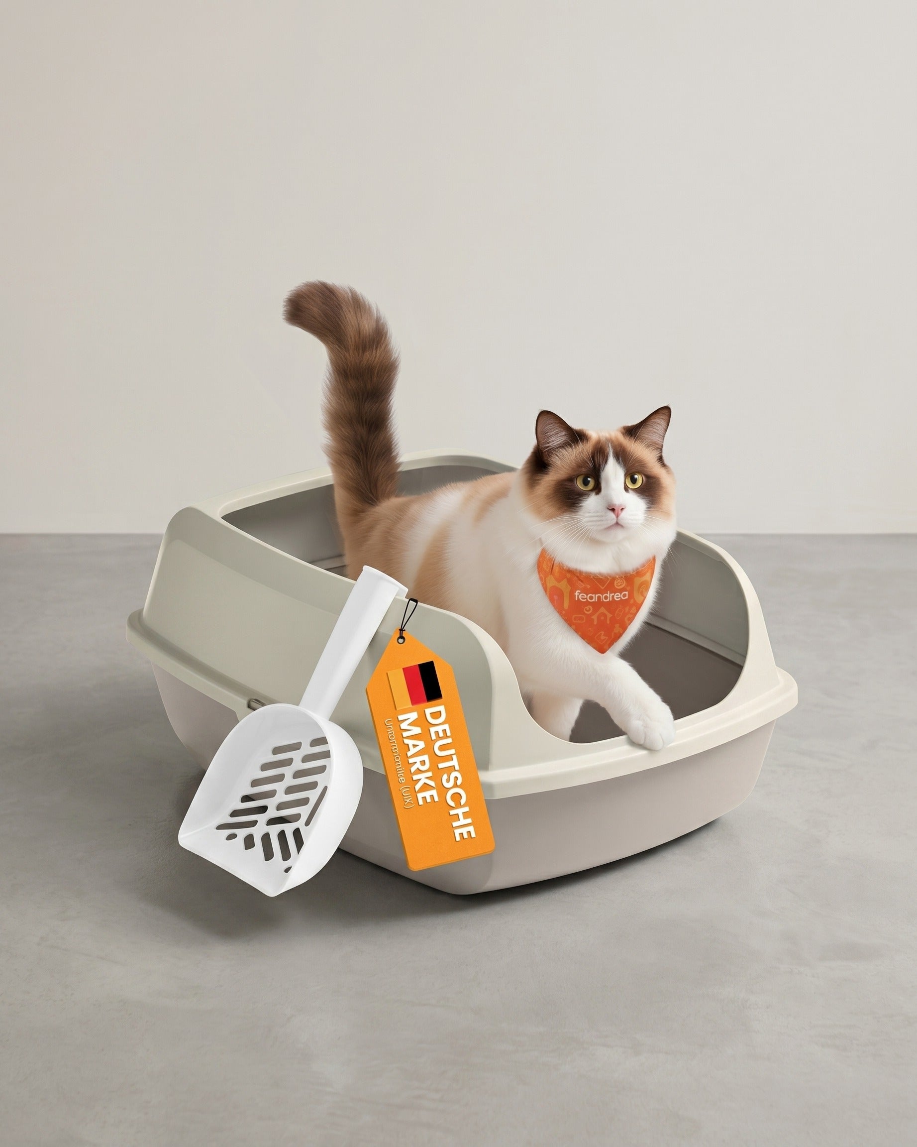 Katzentoilette – Offen – Hohe Ränder – XXL – Material PP