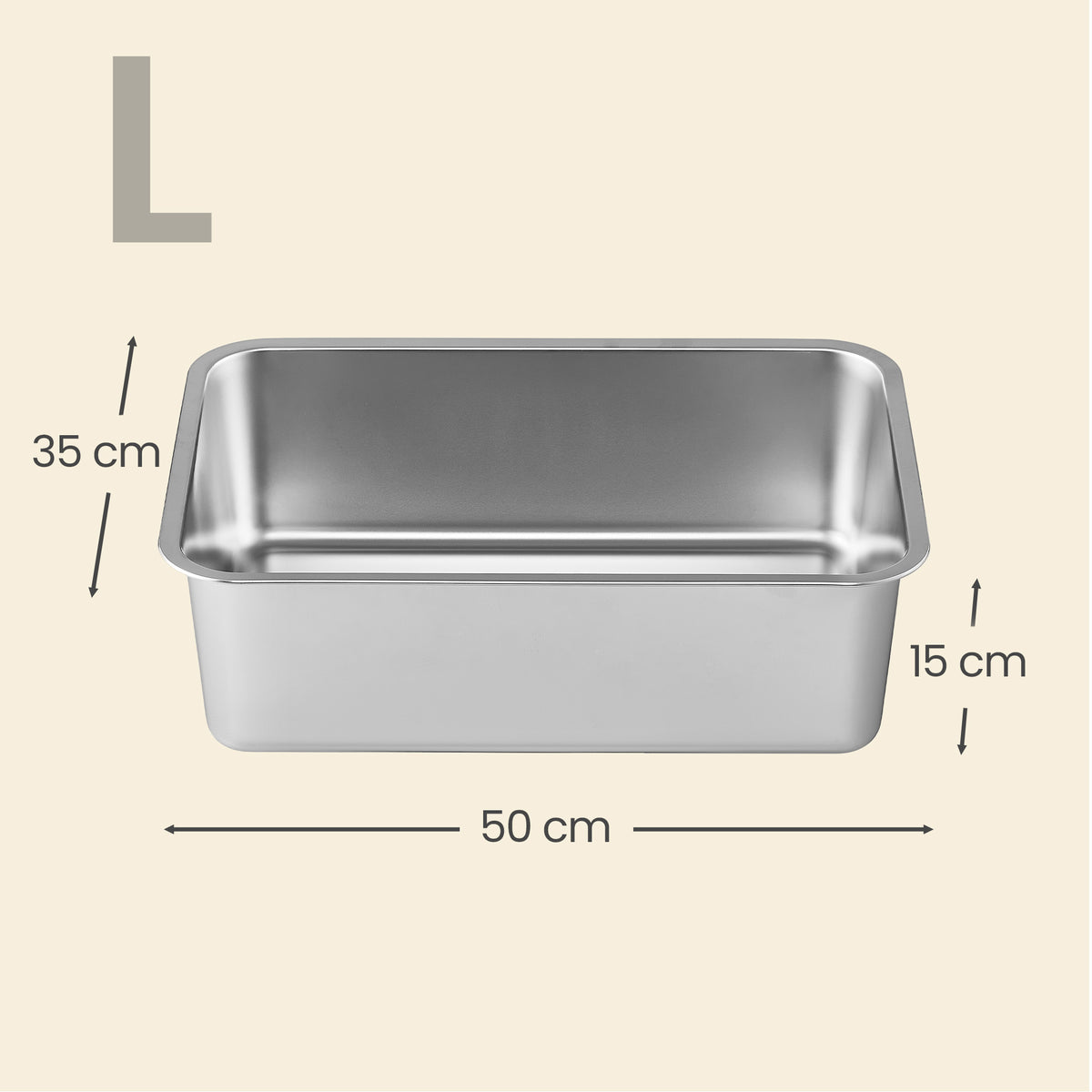 Offene Katzentoilette Aus Edelstahl - Edelstahl-Katzentoilette Mit Schaufel - Für Katzen