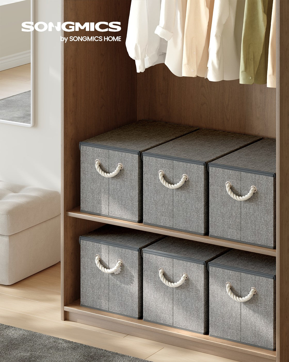 Aufbewahrungsbox Set - 3-teilig Mit Deckel - Für Cube Organizer Und Kleiderschrank