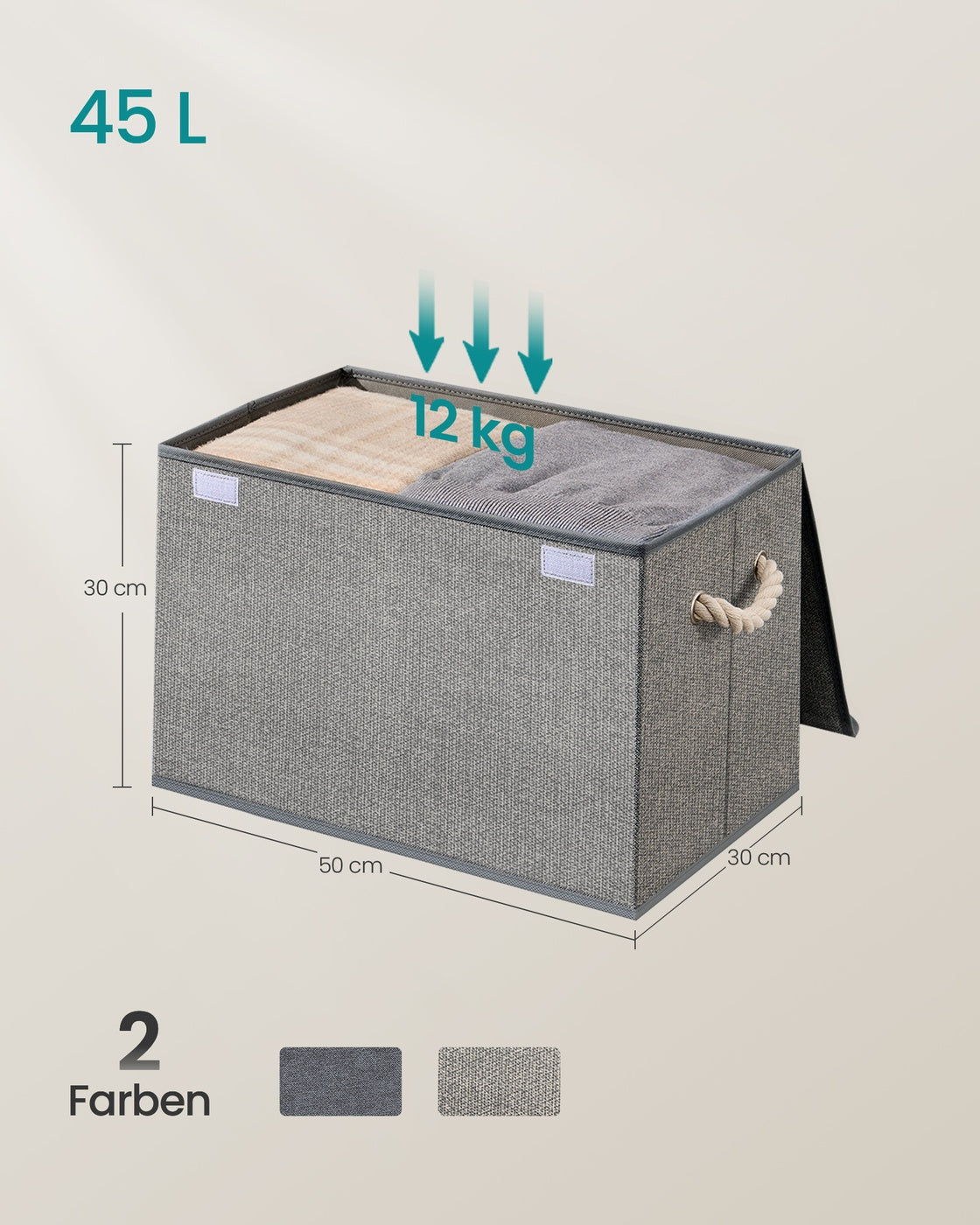 Aufbewahrungsbox Set - 3-teilig Mit Deckel - Für Cube Organizer Und Kleiderschrank