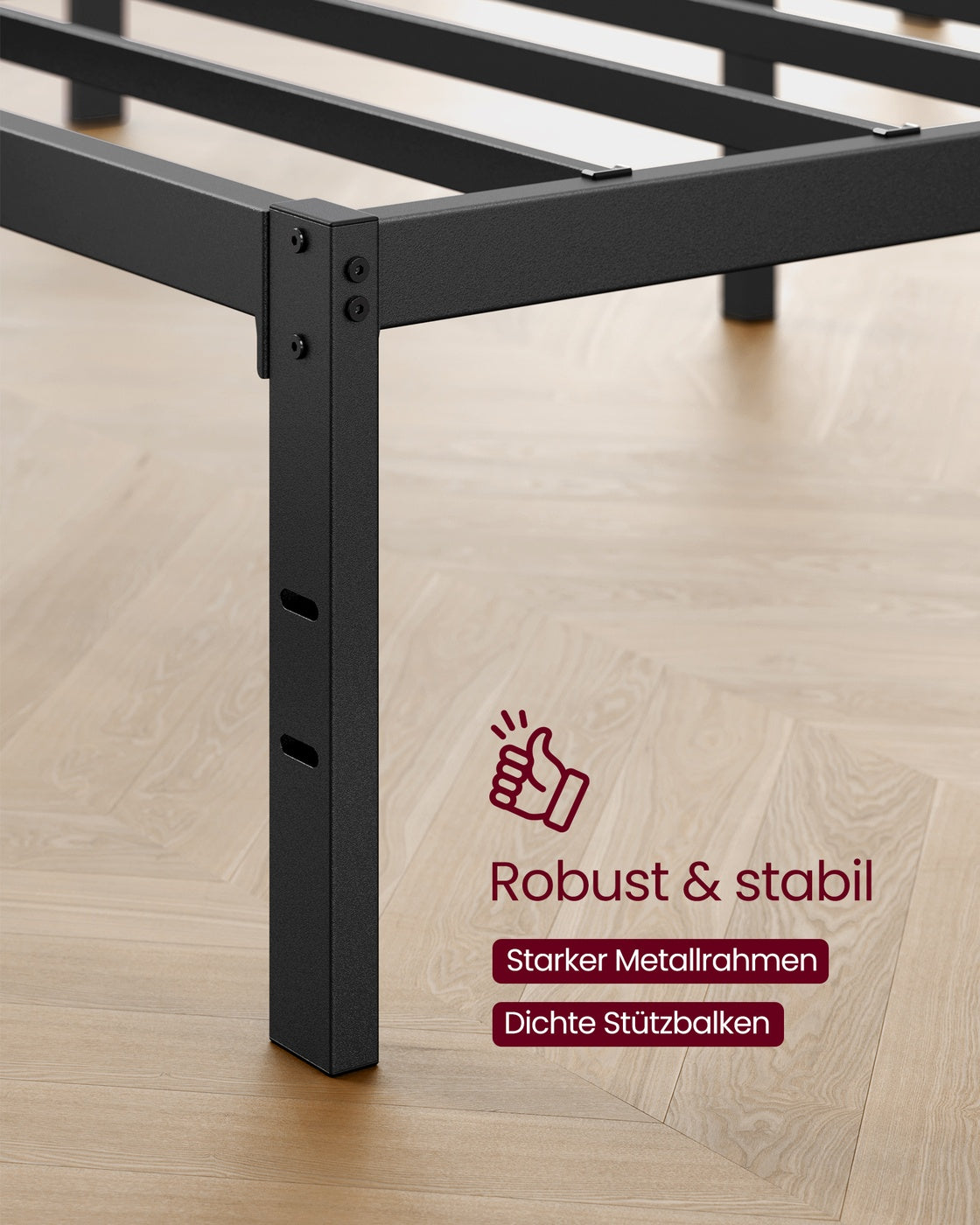 Bettgestell Metall 180x200 - Modernes Design - Für Großzügiges Schlafzimmer