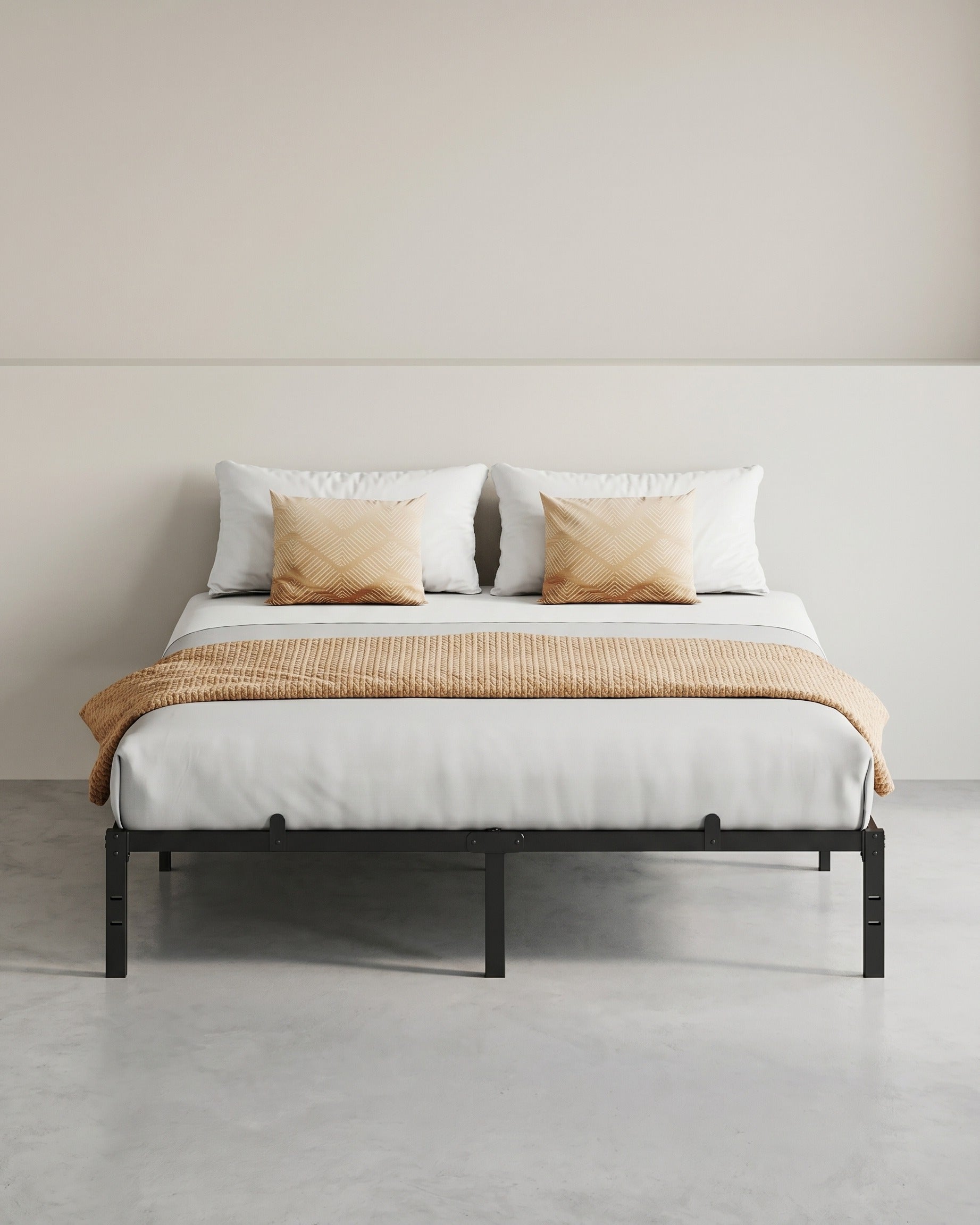 Bettgestell Metall 180x200 - Modernes Design - Für Großzügiges Schlafzimmer