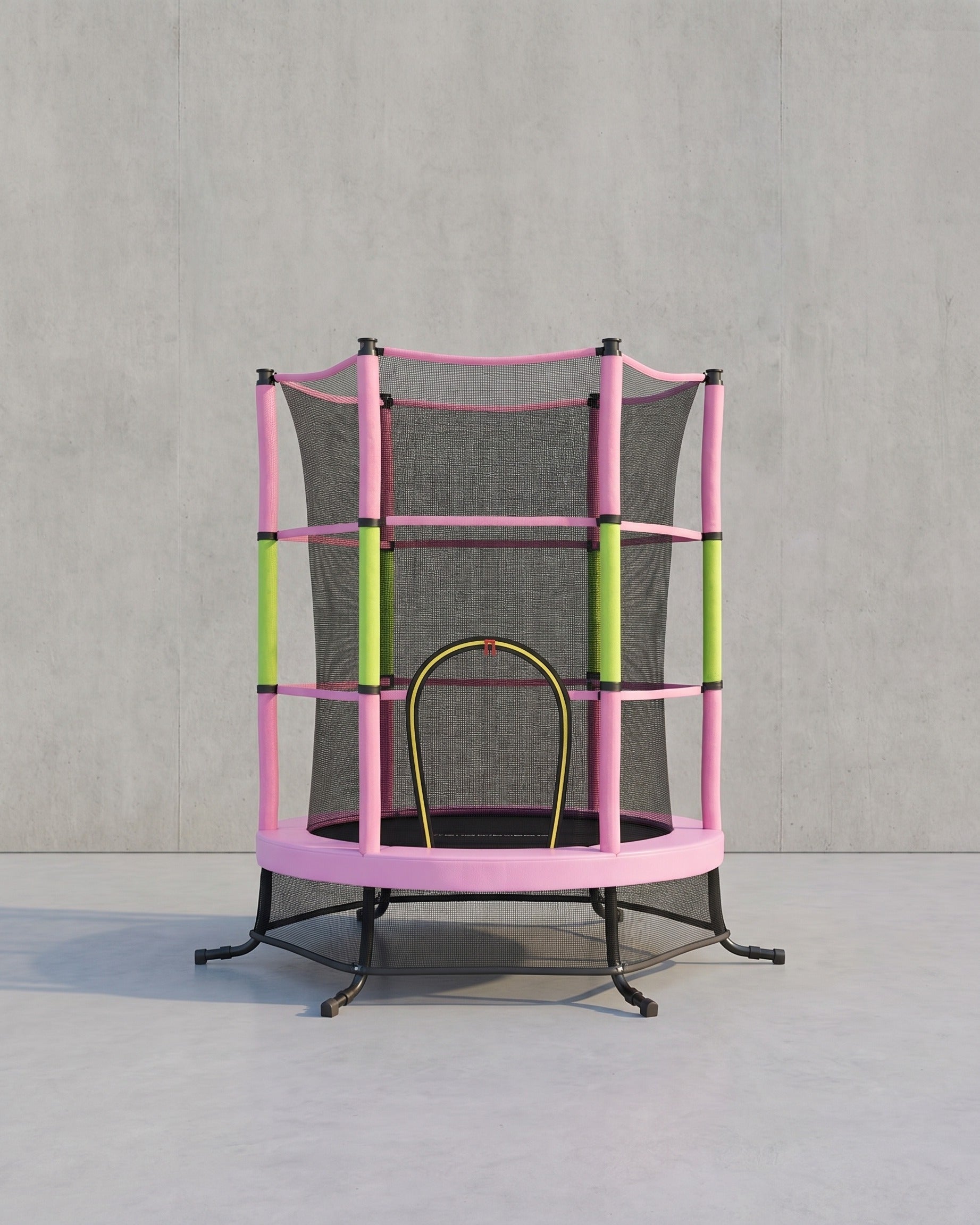 Kindertrampolin 174 cm - Mit Sicherheitsnetz Und Randabdeckung - Für Garten Und Innenbereich