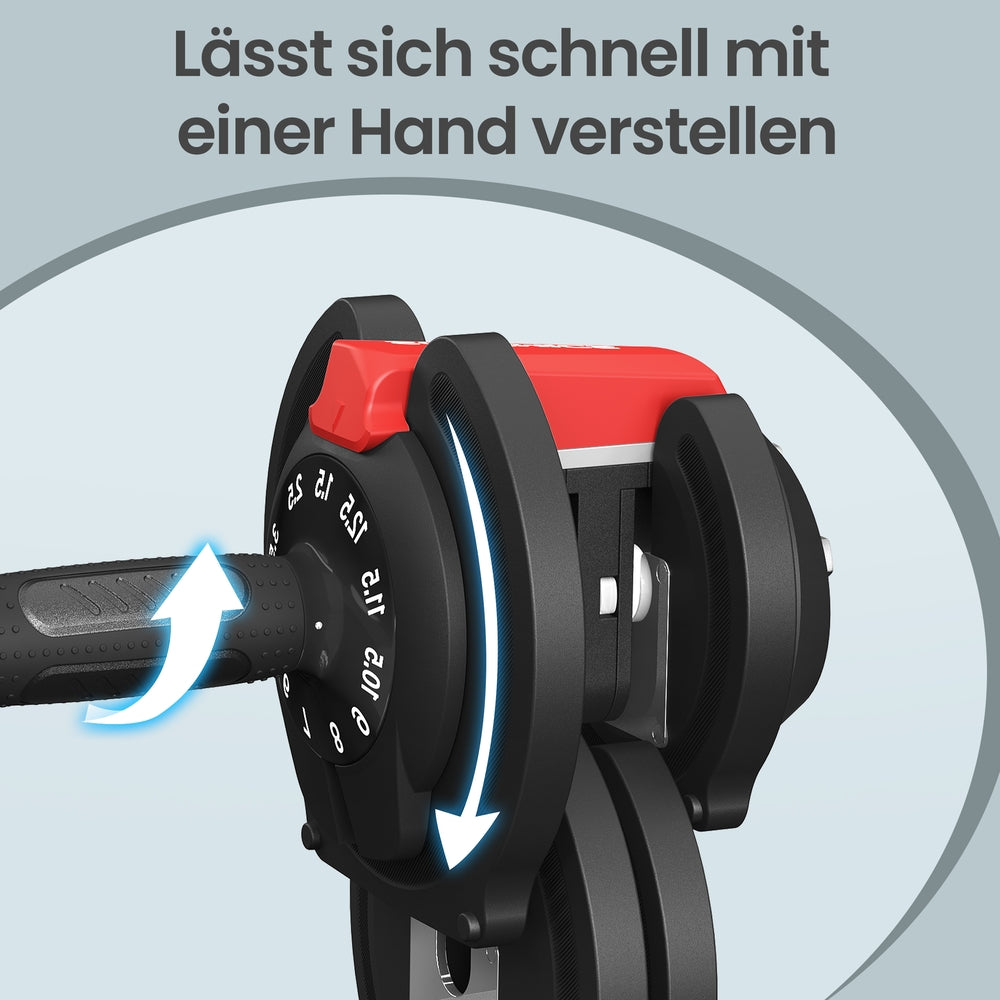 Verstellbares Kurzhantel-Set 11-in-1 - 2 Kurzhanteln Mit Wechselbaren Scheiben - Für Krafttraining