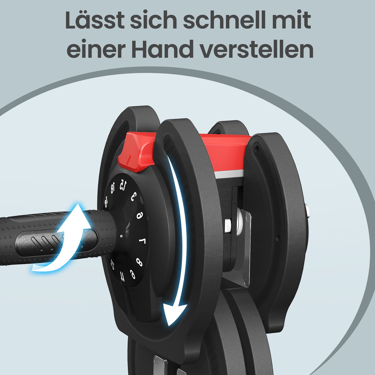 Verstellbares Kurzhantel-Set 12-in-1 - 2 Kurzhanteln Mit Wechselbaren Scheiben - Für Krafttraining