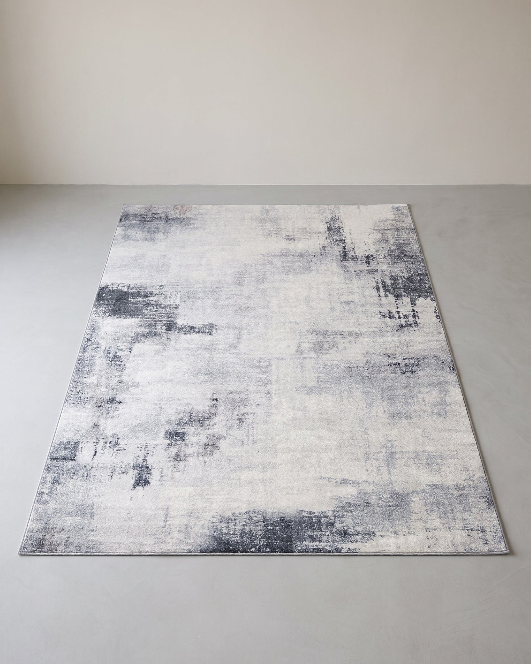 Teppich 92 x 153 cm - Teppichboden - Waschbar – Grau
