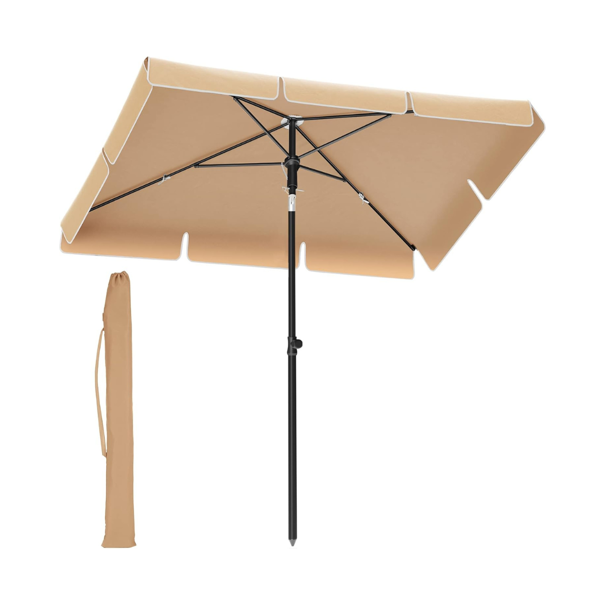 Rechteckiger Sonnenschirm – Neigbar – Höhenverstellbar – UV-Schutz bis zu UPF 50+