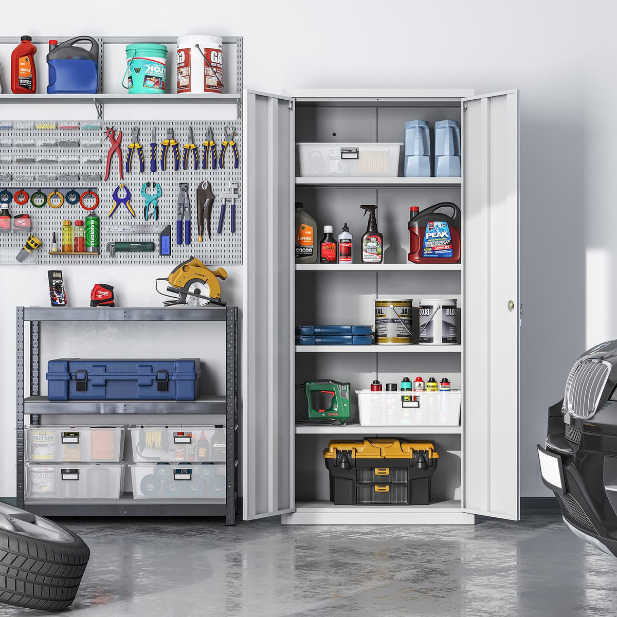 Aktenschrank 180 cm - Stahlschrank - Büroschrank