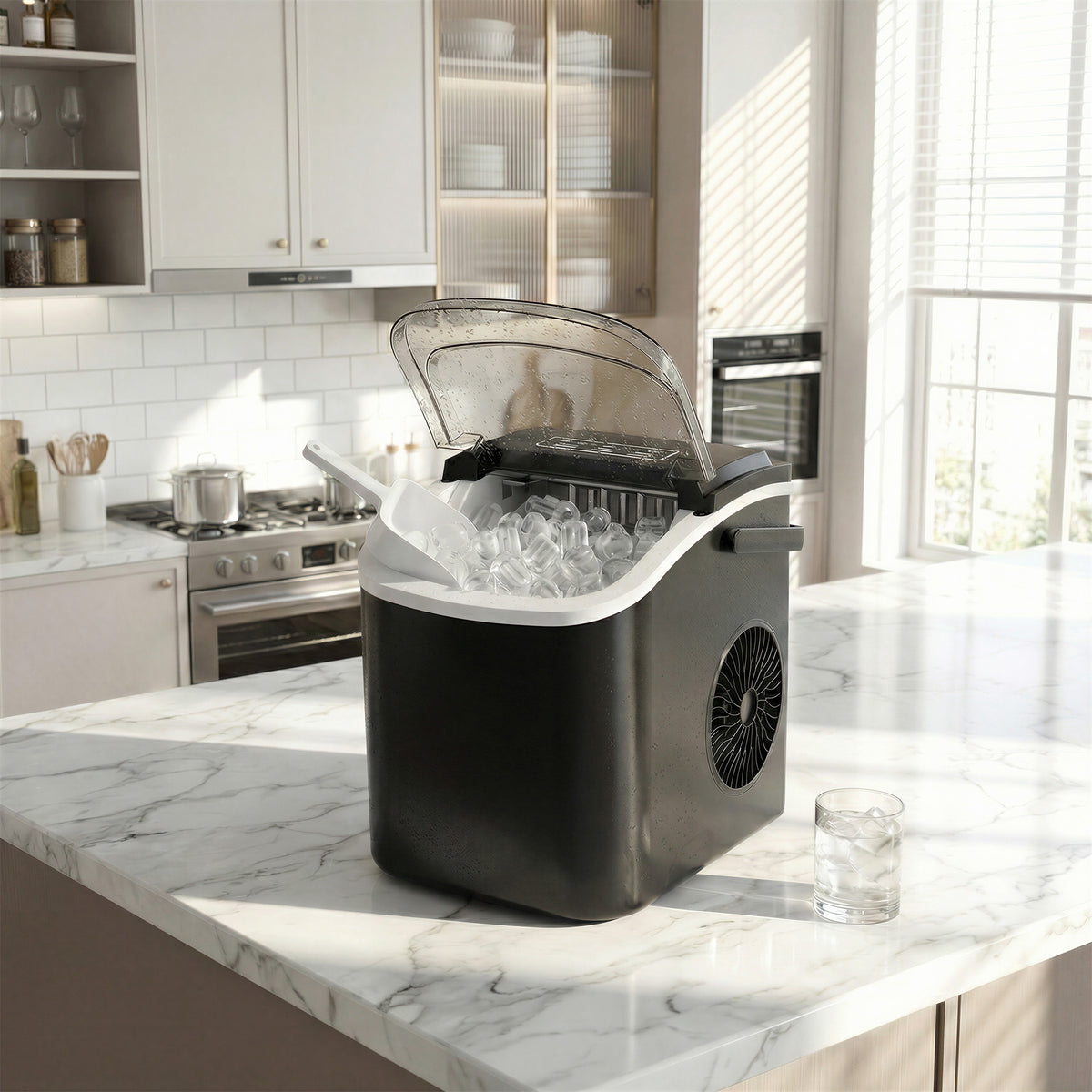 Eiswürfelmaschine Tragbar - Mit Selbstreinigung - 9 Eiswürfel In 6 Minuten