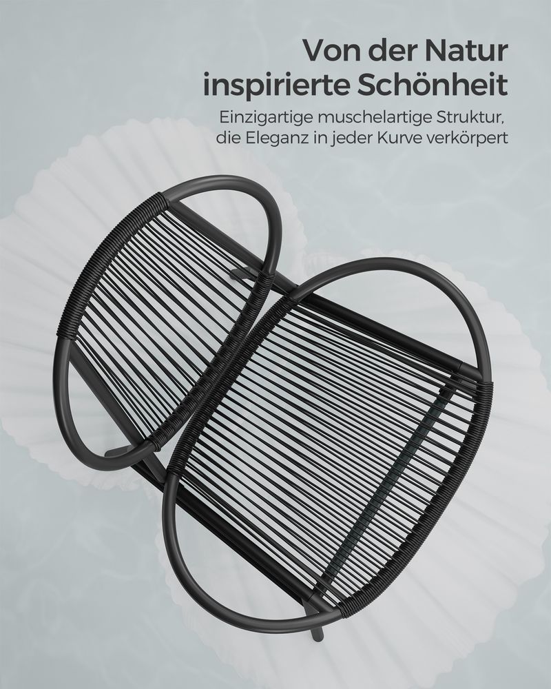 Balkonmeubelset - Set van 3 met tafel en 2 stoelen - Balkonset - Tuinset - De Vries Meubels