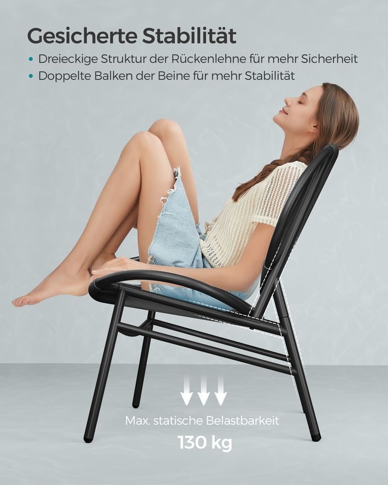 Balkonmeubelset - Set van 3 met tafel en 2 stoelen - Balkonset - Tuinset - De Vries Meubels