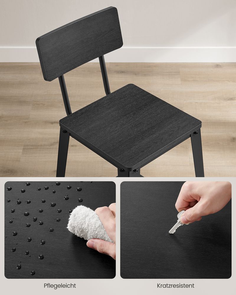 Barkrukken met Rugleuning - Set van 2 of 4 - De Vries Meubels