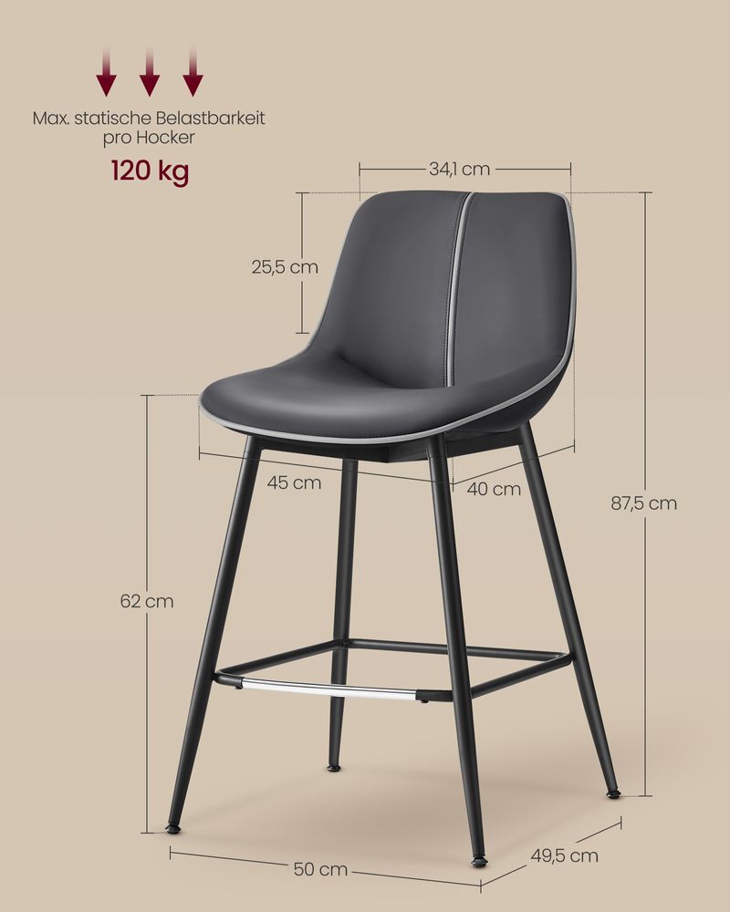 Barkrukken Set van 2 - Barstoelen - Hoge Stoelen - De Vries Meubels