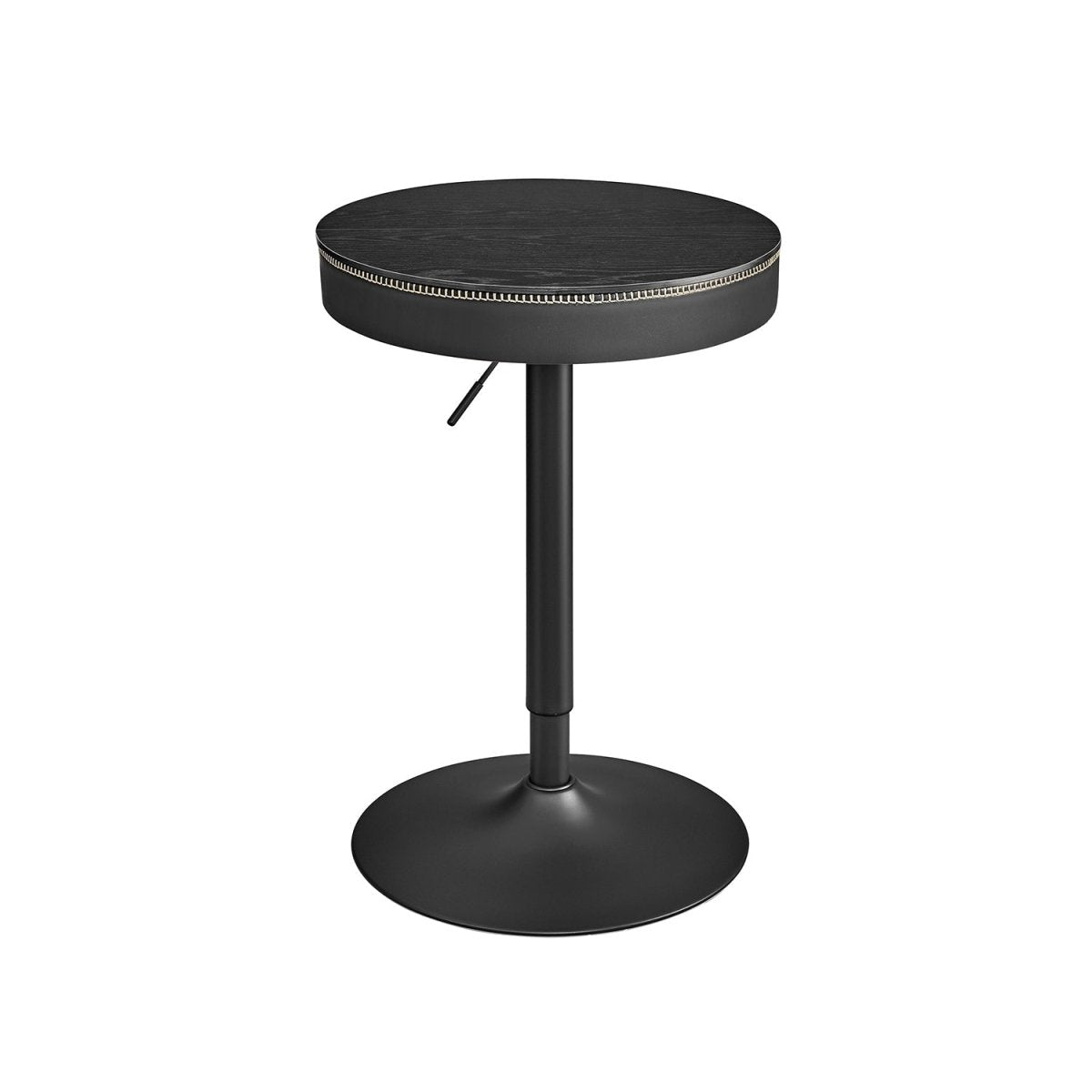 Bartafel met Opbergruimte - Hoogte Verstelbaar (83 - 105 cm) - Ronde Design Tafel - De Vries Meubels