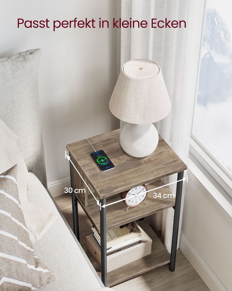 Bijzettafel met Stopcontact - Praktisch en Stijlvol - De Vries Meubels