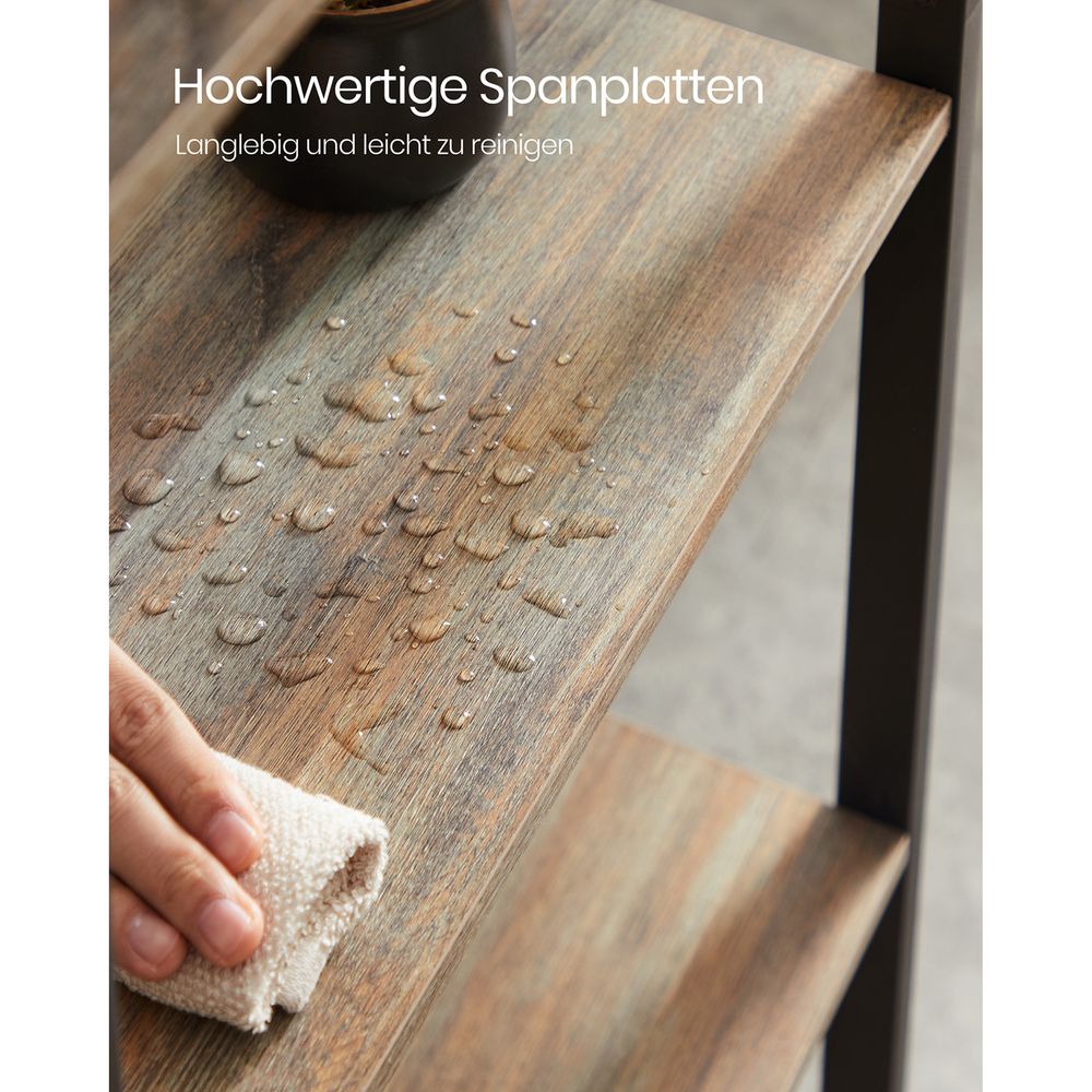 Boekenkast Industrieel - Ladderrek - 14 Planken - Stabiel Metalen Frame - De Vries Meubels