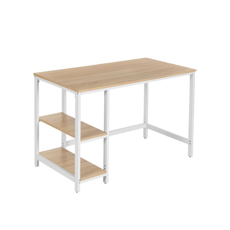 Bureau - Computertafel - Bureautafel met 2 legplanken rechts of links - Industrieel ontwerp - De Vries Meubels