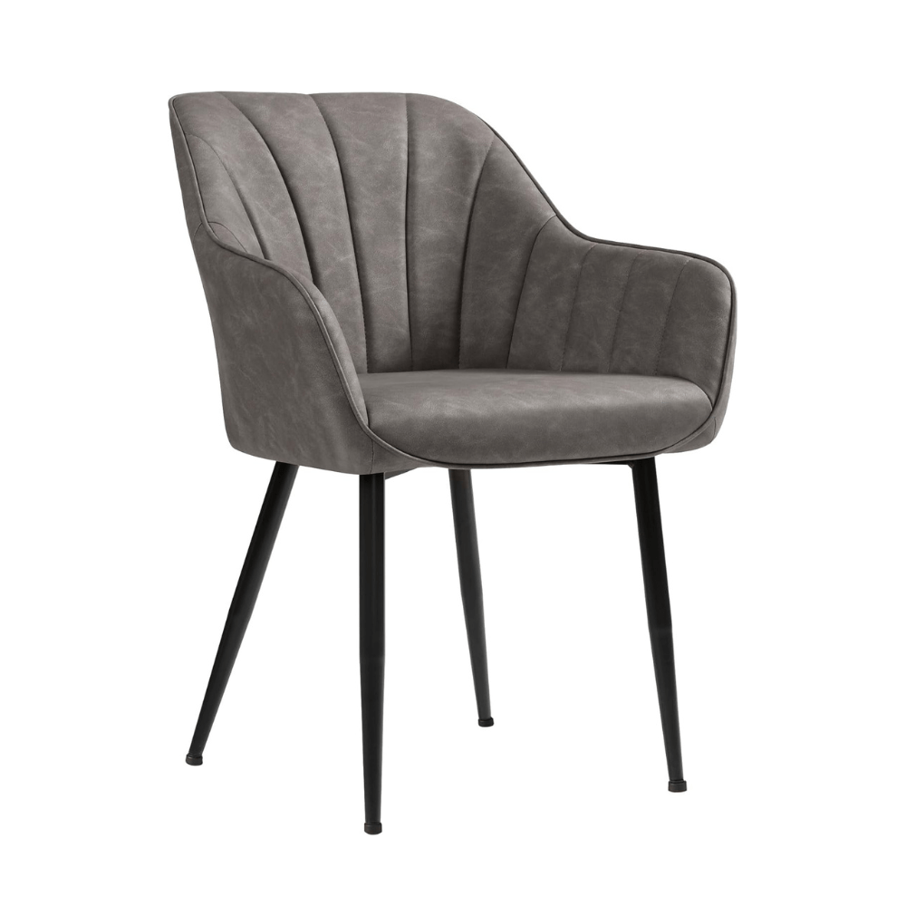 Comfortabele eetkamerstoel met armleuning - Modern design - De Vries Meubels