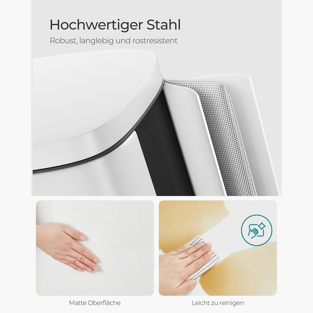 Compacte Prullenbak - 30 Liter - Afvalbak - De Vries Meubels