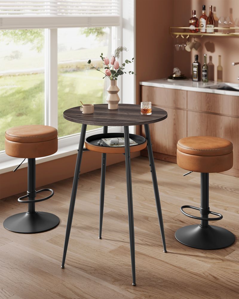 Design Bartafel - Ronde Tafel met Lade - Bekroond Ontwerp - De Vries Meubels