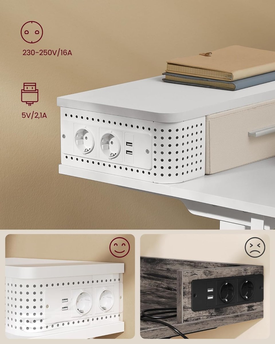 Elektrisch Sta Bureau met LED - Gamebureau - Zit Sta Bureau - In hoogte verstelbaar - De Vries Meubels