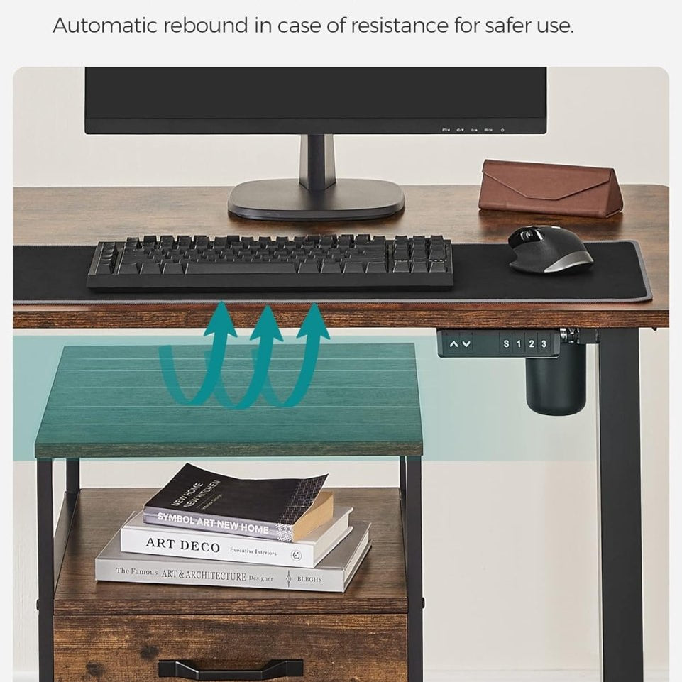 Elektrisch Verstelbare Bureau Onderstel - Sta Bureau Poten - In hoogte verstelbaar Bureau - De Vries Meubels