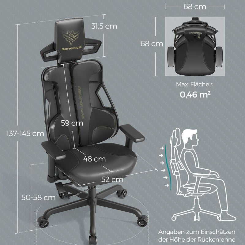 Elite Gaming 2.0 Ergonomische Gamestoel - Compleet Verstelbare Gaming Stoel - Gamingchair - De Vries Meubels