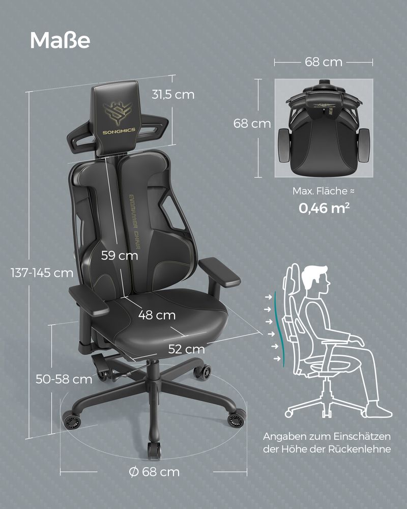 Elite Gaming 2.0 Ergonomische Gamestoel - Compleet Verstelbare Gaming Stoel - Gamingchair - De Vries Meubels