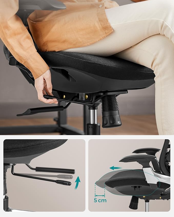 Ergo Elite 2.0 Ergonomische Bureaustoel - Compleet Verstelbaar - 6 - delige TPR - lendensteun - Tot 150 kg belastbaar - De Vries Meubels