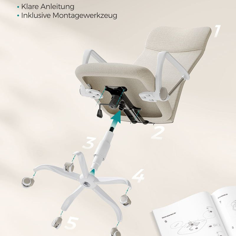 Ergonomische Bureaustoel Met Comfortabele Stofbekleding - De Vries Meubels