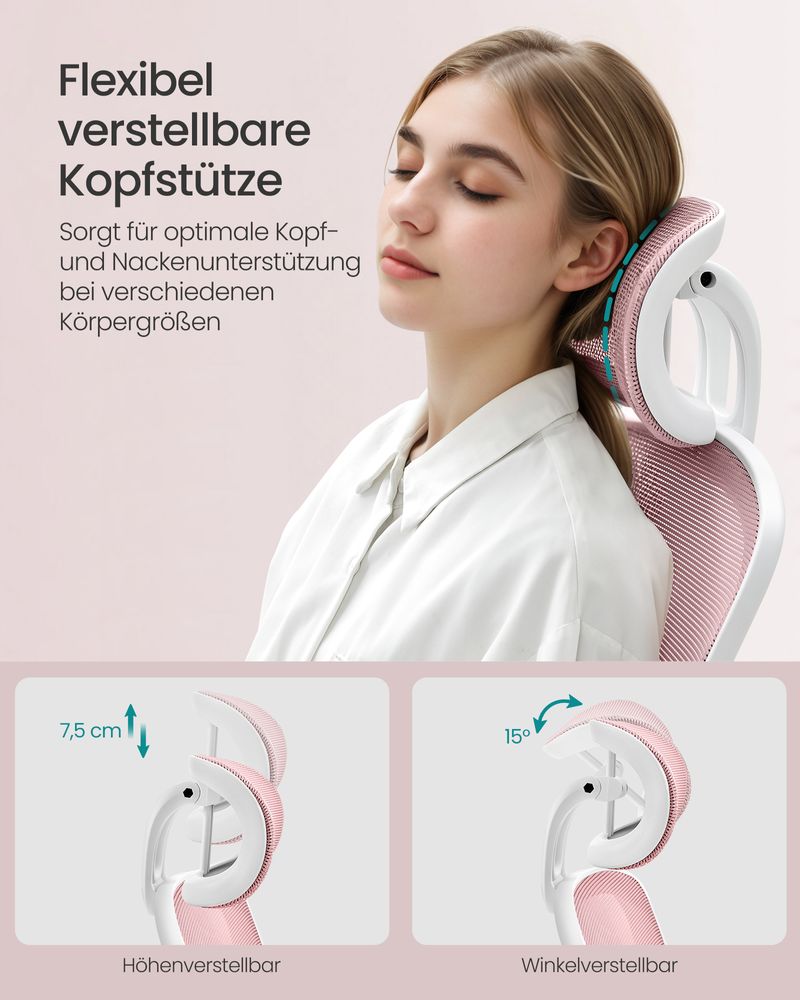 Ergonomische Bureaustoel met Hoofdsteun - Comfort en Ondersteuning - De Vries Meubels