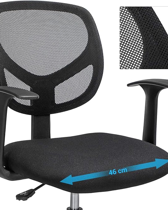 Ergonomischer Hocker - Bürostuhl - Friseurstuhl - Höhenverstellbare Fußstütze - 360° drehbar