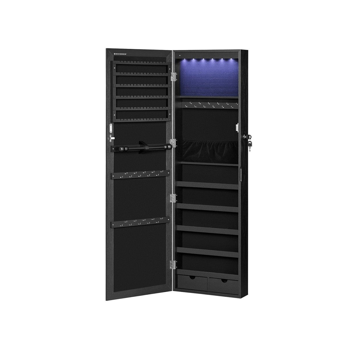 Hanggende Sieradenspiegelkast met Opbergruimte - Elegant & Functioneel - De Vries Meubels