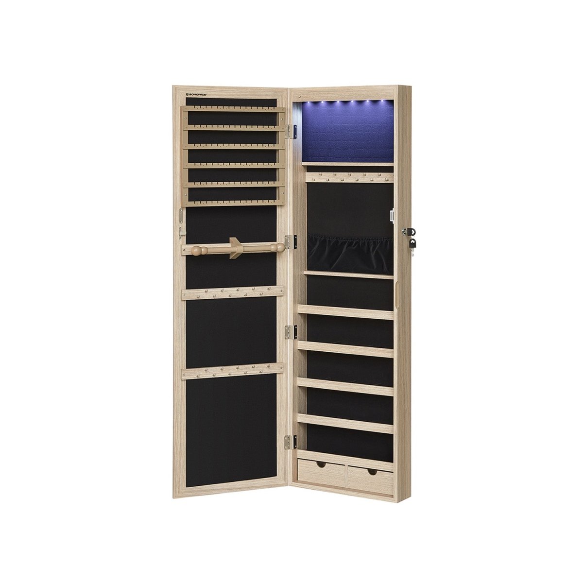 Hanggende Sieradenspiegelkast met Opbergruimte - Elegant & Functioneel - De Vries Meubels