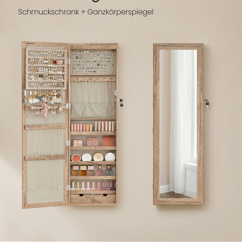 Hanggende Sieradenspiegelkast met Opbergruimte - Elegant & Functioneel - De Vries Meubels