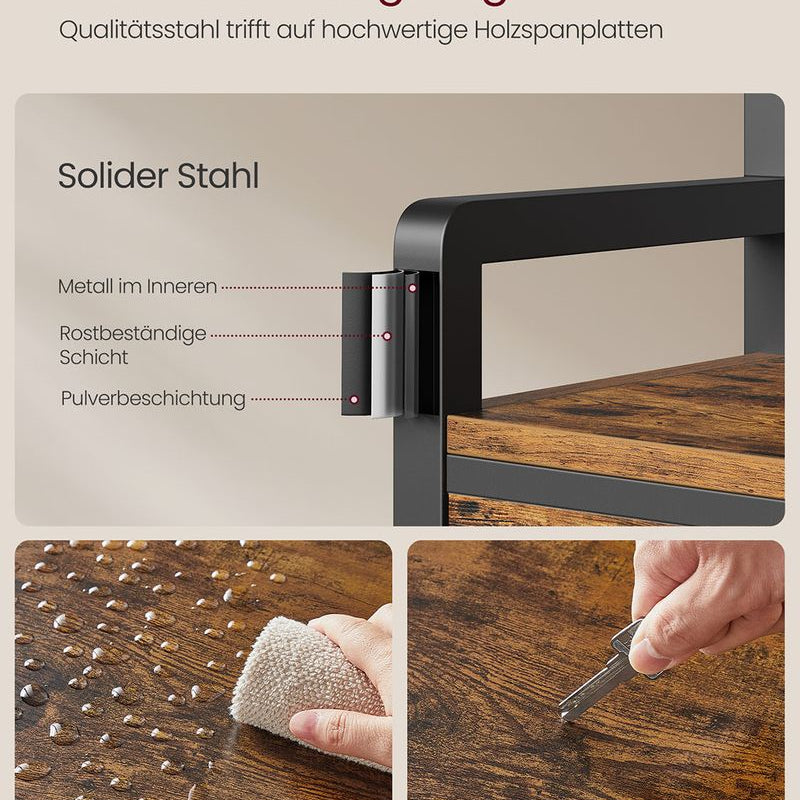 Kapstok met Schoenenrek, Lades en Kledingroede – 6 - in - 1 Halmeubel - De Vries Meubels