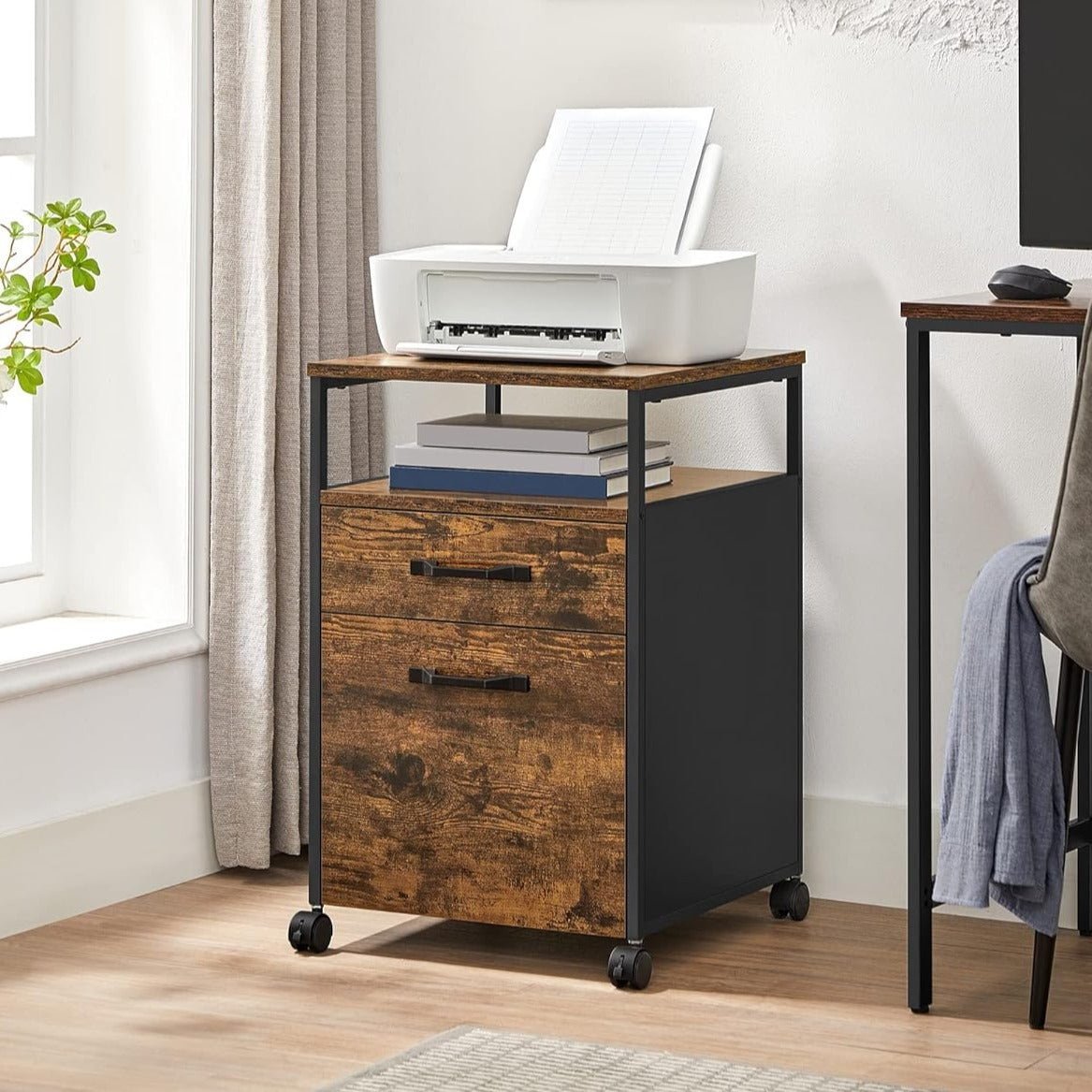 Ladeblok op Wieltjes - met 2 Lade - Thuiskantoor - De Vries Meubels