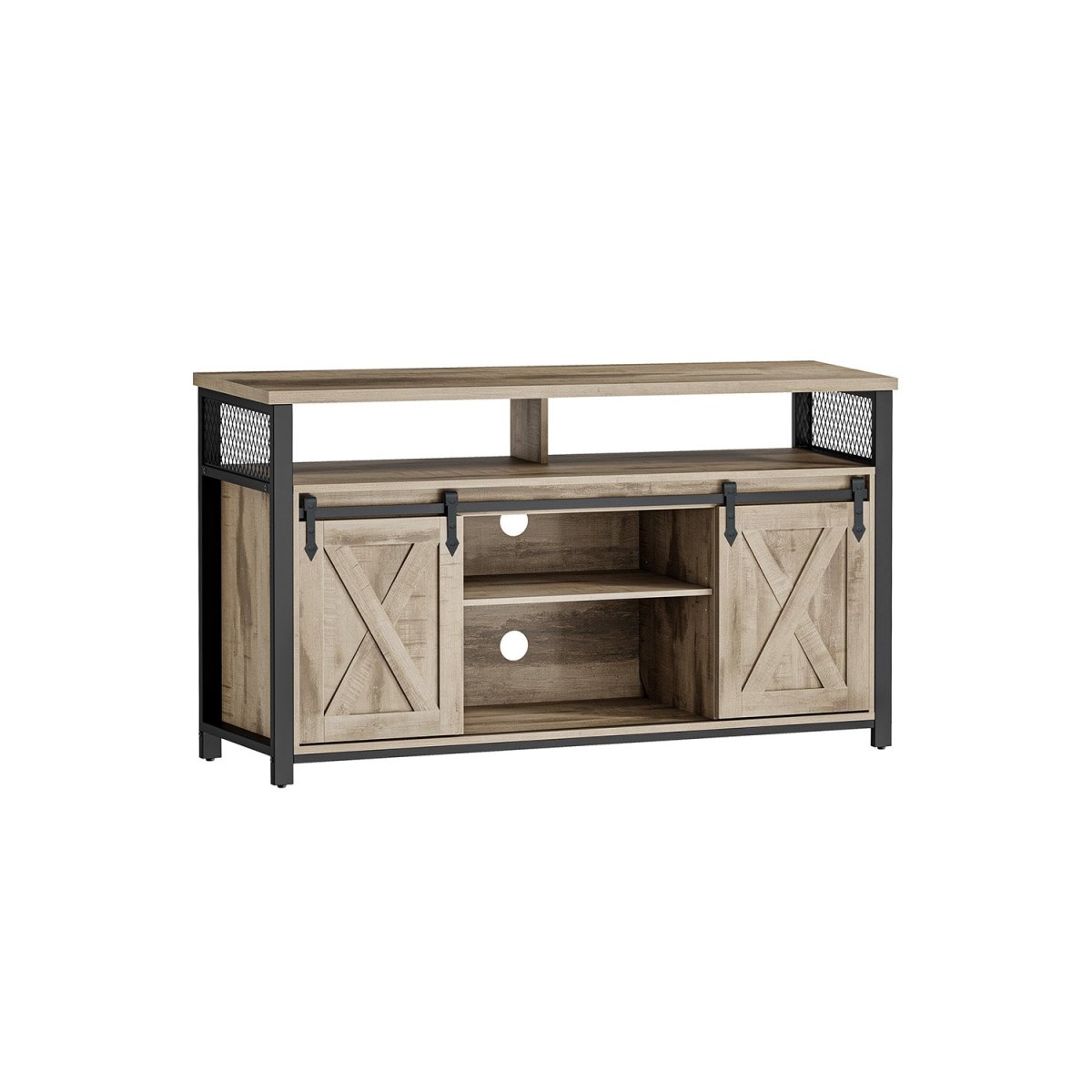 Landelijk TV - meubel met Schuurdeuren – Stabiel & Ruim Ontwerp - De Vries Meubels