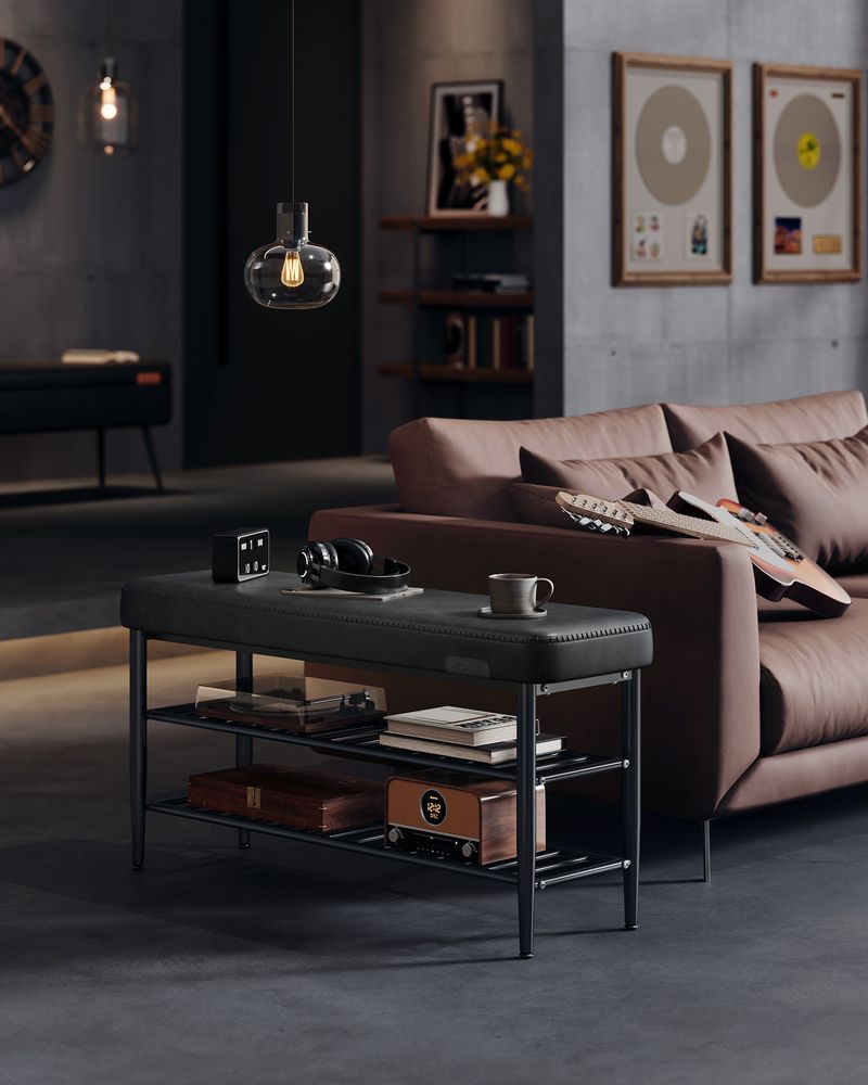 Luxe Schoenbank - Gestoffeerde Zitbank met Opbergruimte - De Vries Meubels