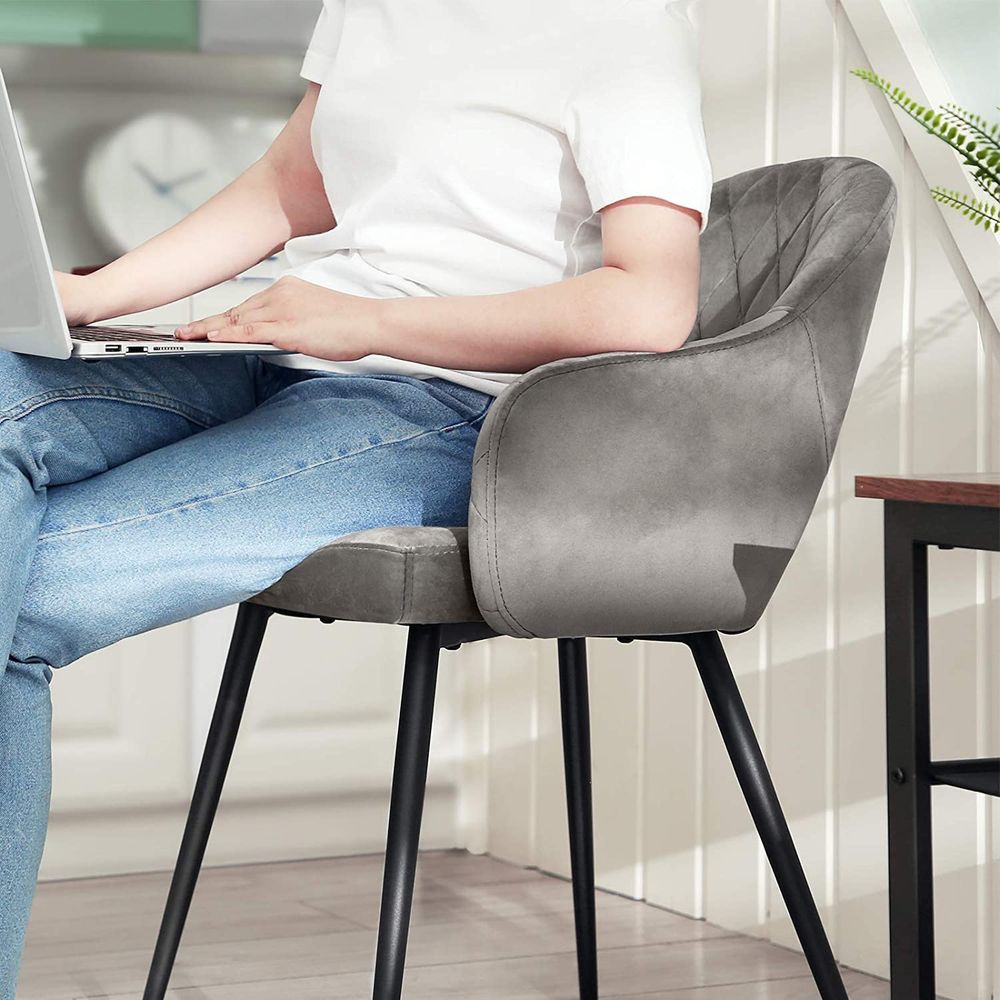 Moderne eetkamerstoel met armleuning - Elegant design - De Vries Meubels